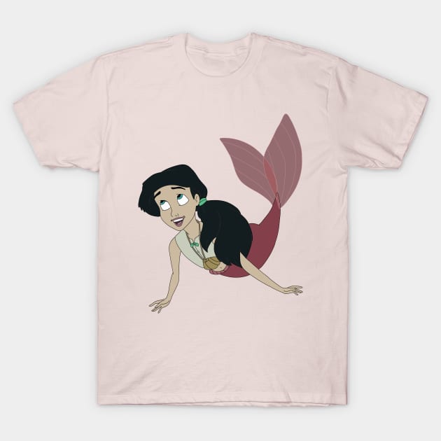 Melody the Mermaid T-Shirt by GoneawayGames